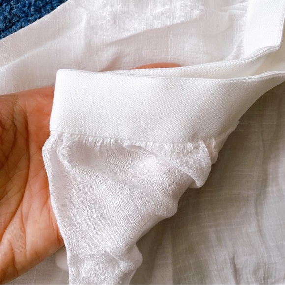 🐚 TALL WHITE POM POM SLIT HIGH WAIST BEACH PANTS! - Picture 12 of 12